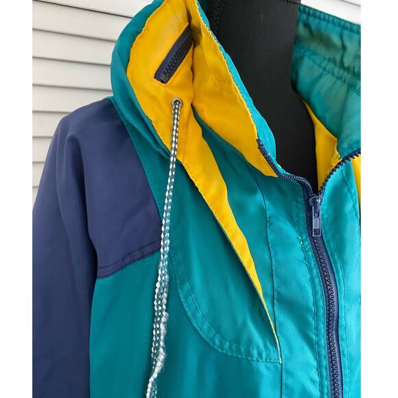 Vtg Members Only Marine Works Practical Navigator Sailing Jacket Sz L Colorblock - Picture 3 of 9